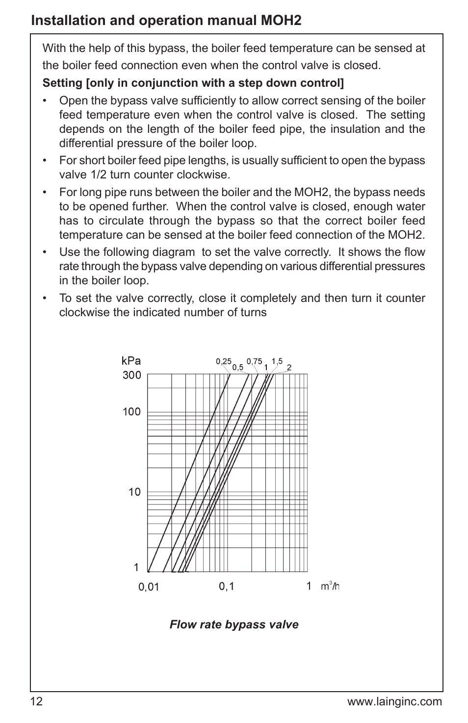Installation and operation manual moh2 | Xylem MOH2 Multi zone mixing module (obsolete) User Manual | Page 12 / 22