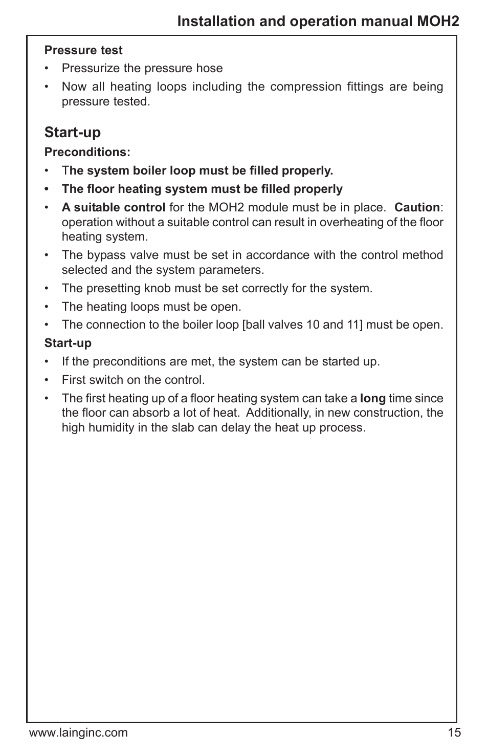 Xylem MOH2 Multi zone mixing module (obsolete) User Manual | Page 15 / 22