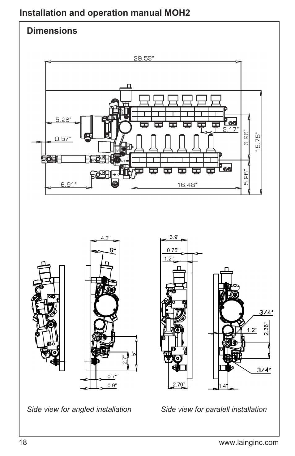 Xylem MOH2 Multi zone mixing module (obsolete) User Manual | Page 18 / 22