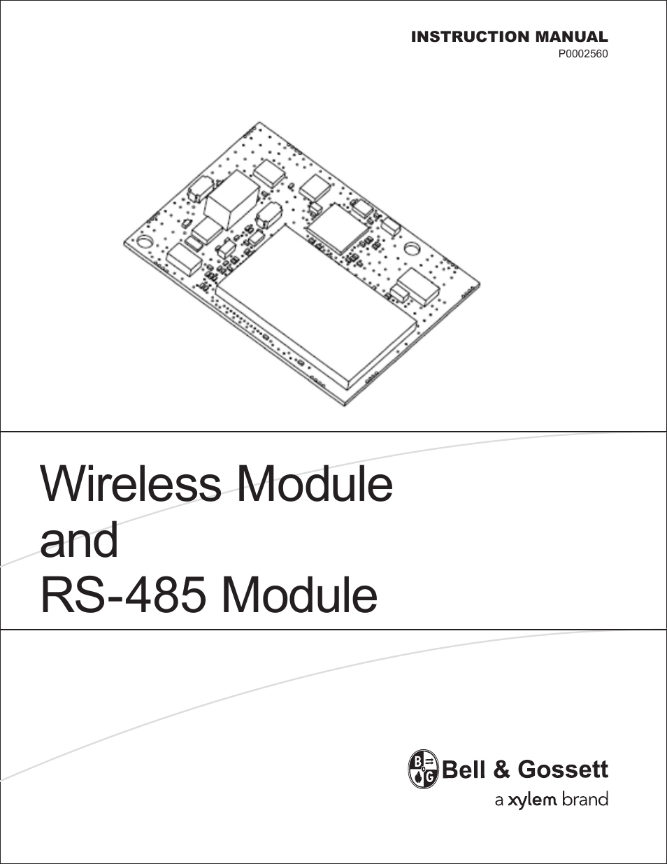 Bell & Gossett P0002560 Wireless Module and RS-485 Module User Manual | 8 pages