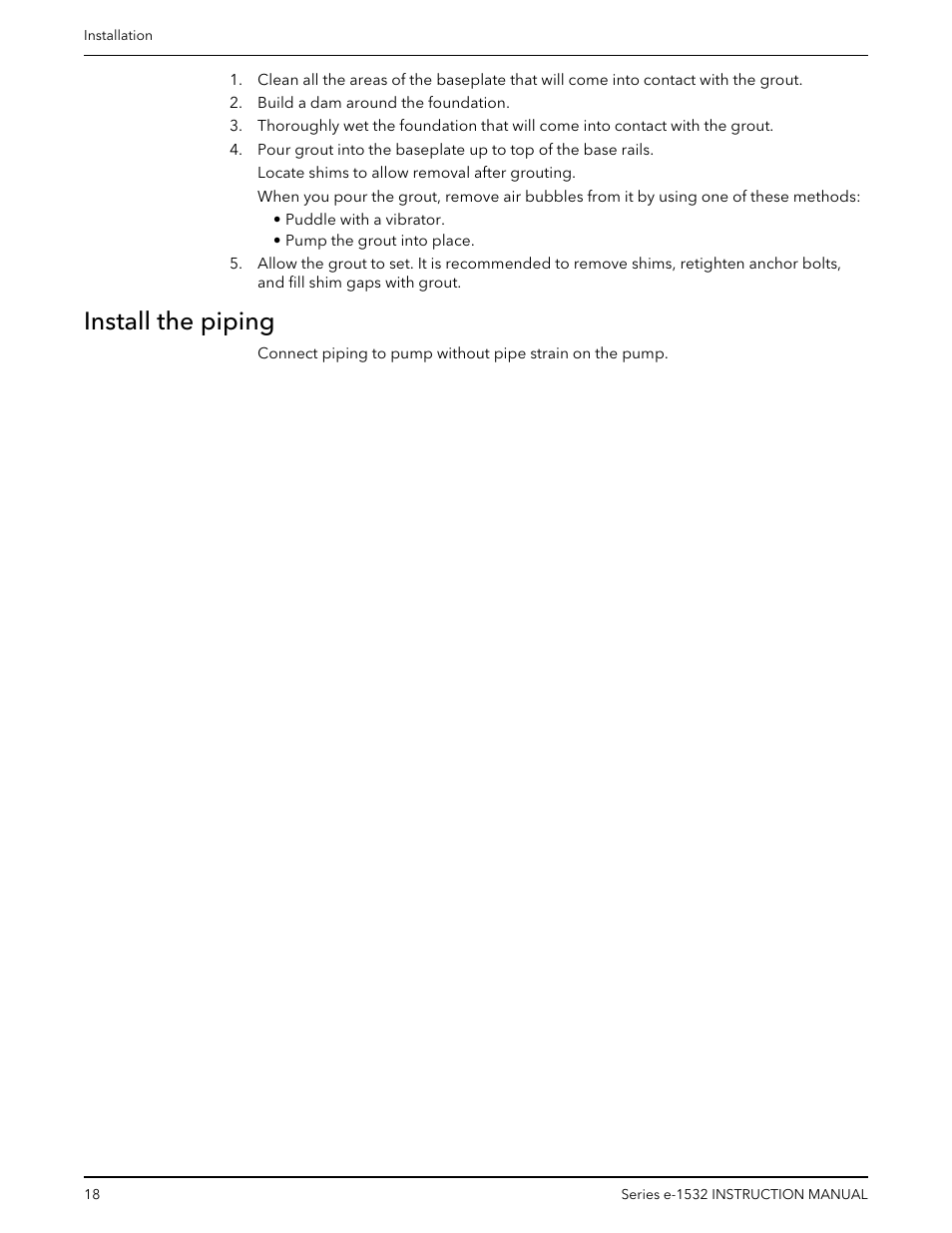 Install the piping | Bell & Gossett P2001409A Series e-1532 User Manual | Page 20 / 32
