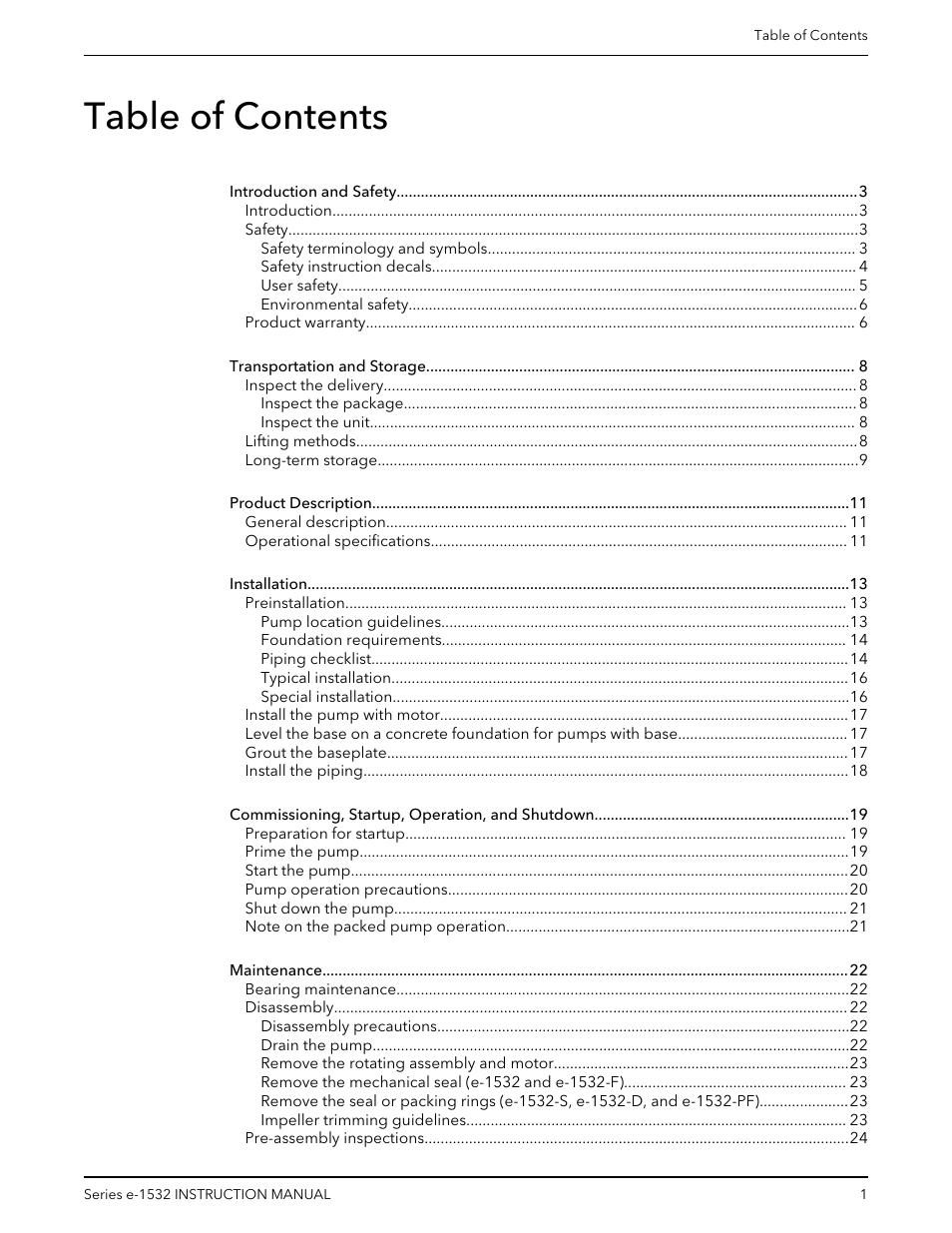 Bell & Gossett P2001409A Series e-1532 User Manual | Page 3 / 32