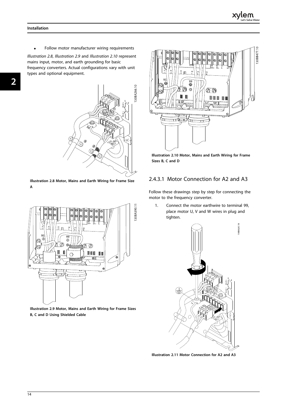 1 motor connection for a2 and a3 | Bell & Gossett P2001487 Technologic Pump Controller User Manual | Page 17 / 93
