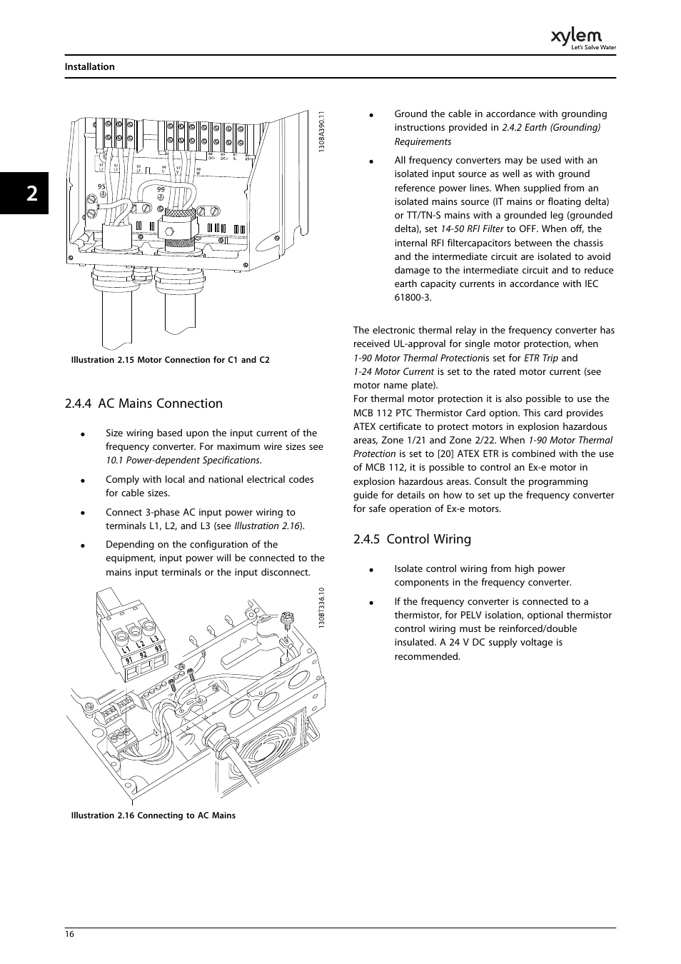 4 ac mains connection, 5 control wiring | Bell & Gossett P2001487 Technologic Pump Controller User Manual | Page 19 / 93