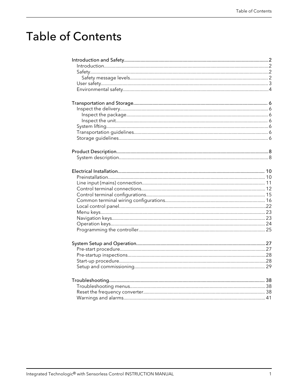 Bell & Gossett P2001489 Integrated Technologic with Sensorless Control User Manual | Page 3 / 56