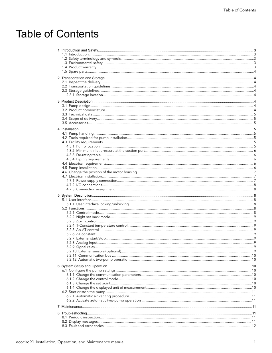 Bell & Gossett P2002548B ecocirc XL High Efficiency Large Wet Rotor Pumps User Manual | Page 3 / 16