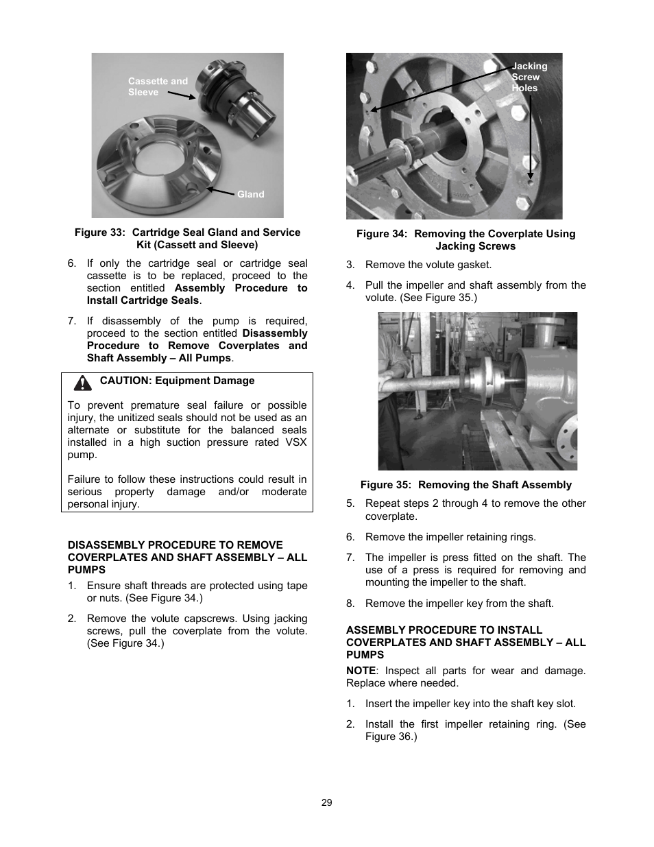 Xylem P5002169B Series VSX VSH, VSC, AND VSCS User Manual | Page 32 / 42