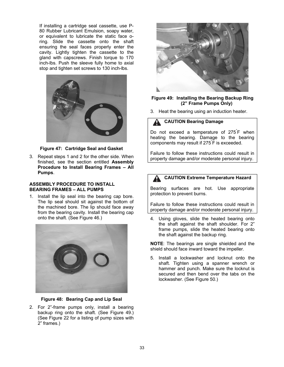 Xylem P5002169B Series VSX VSH, VSC, AND VSCS User Manual | Page 36 / 42