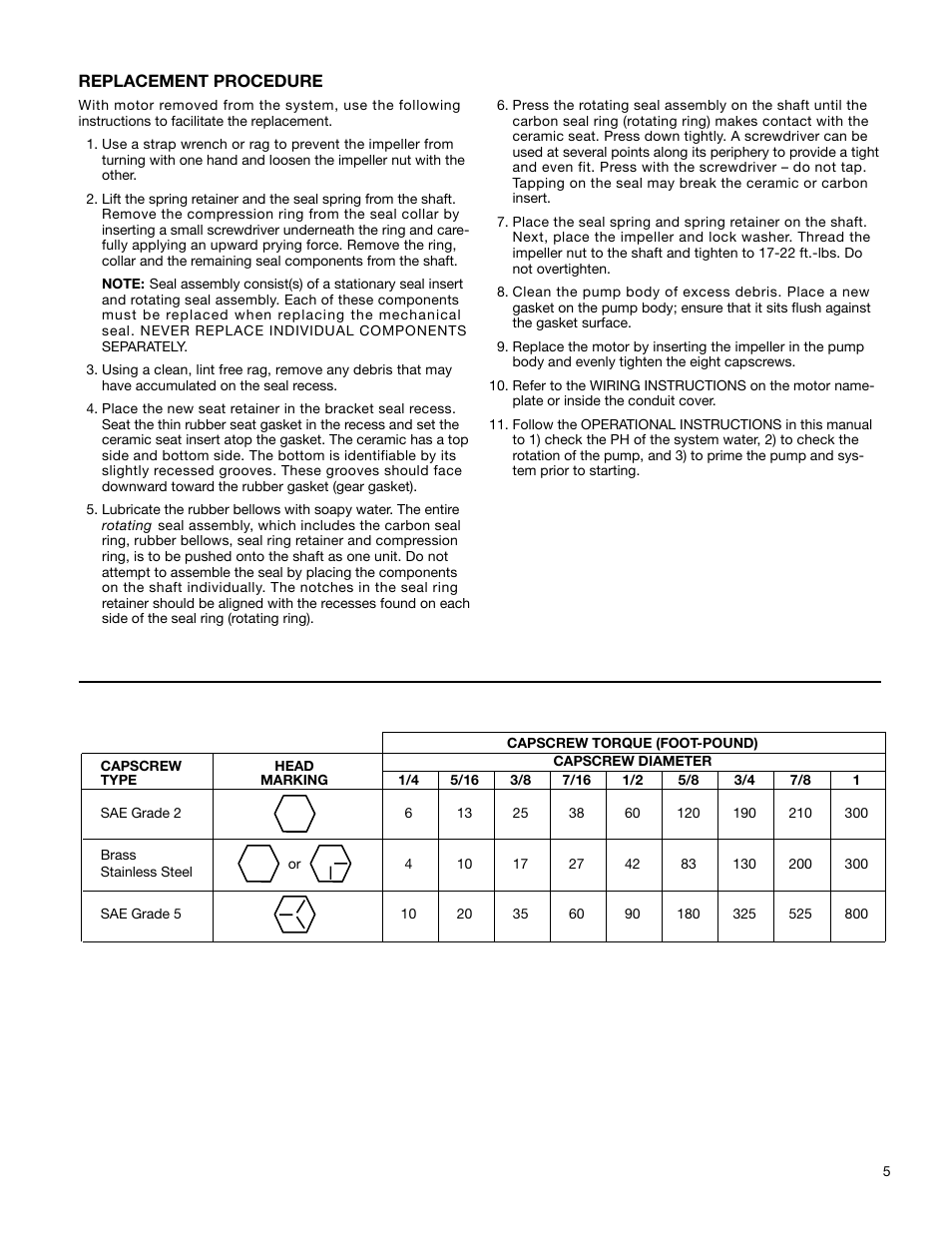 Bell & Gossett P58725B Series 1535C Close Coupled Centrifugal Pump User Manual | Page 5 / 6