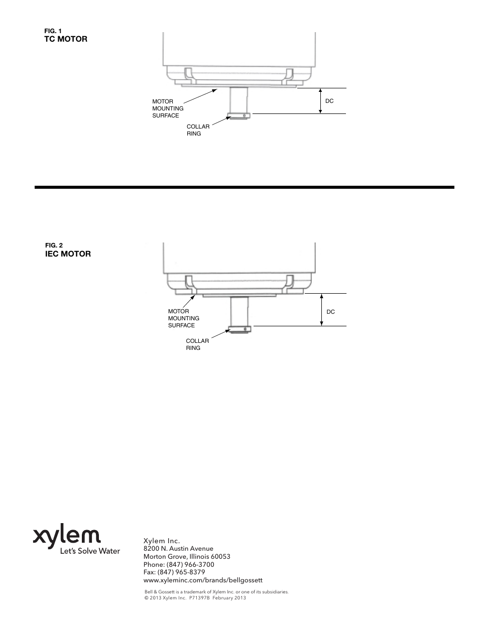Bell & Gossett P71397B Series 80-SC Spacer-Coupled Vertical In-Line Centrifugal Pump Motor Collar Ring User Manual | Page 2 / 2