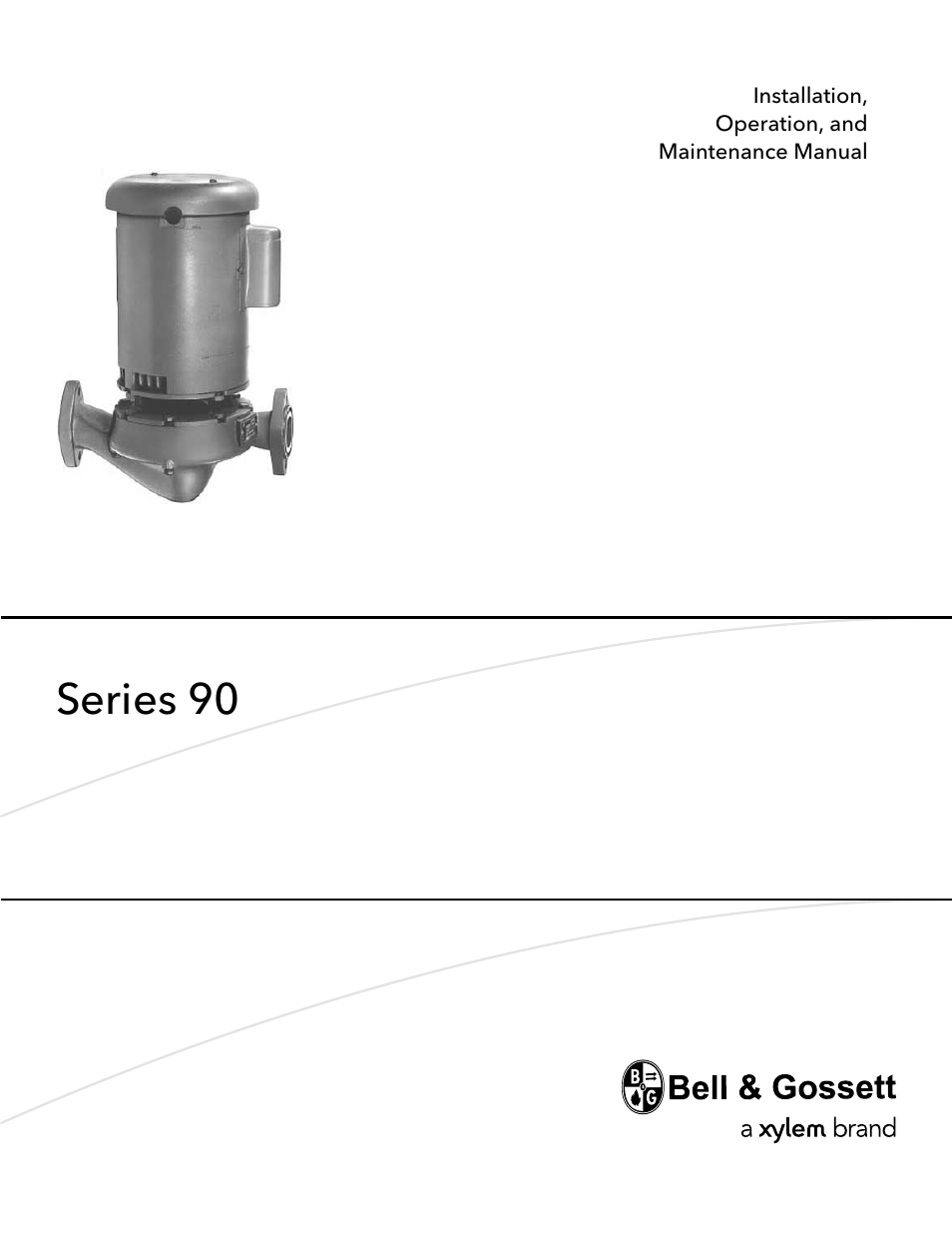 Xylem P81547D Series 90 In-Line Centrifugal Pump User Manual | 25 pages