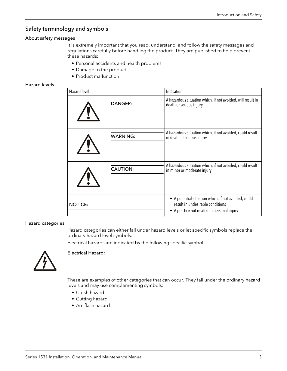 Safety terminology and symbols | Bell & Gossett P81567F Series 1531 User Manual | Page 5 / 30