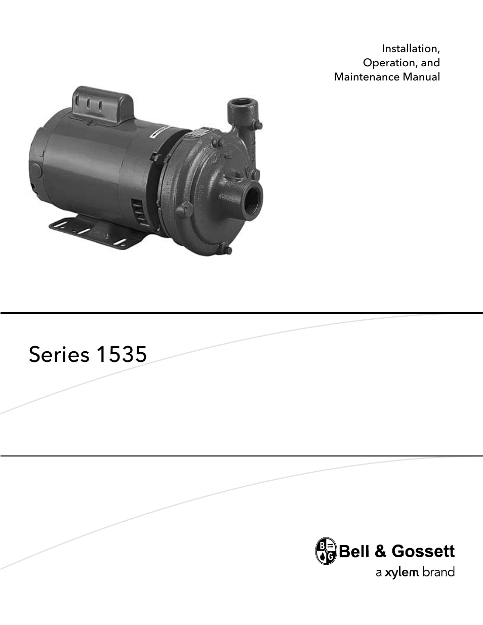 Bell & Gossett P81568D Series 1535 User Manual | 23 pages