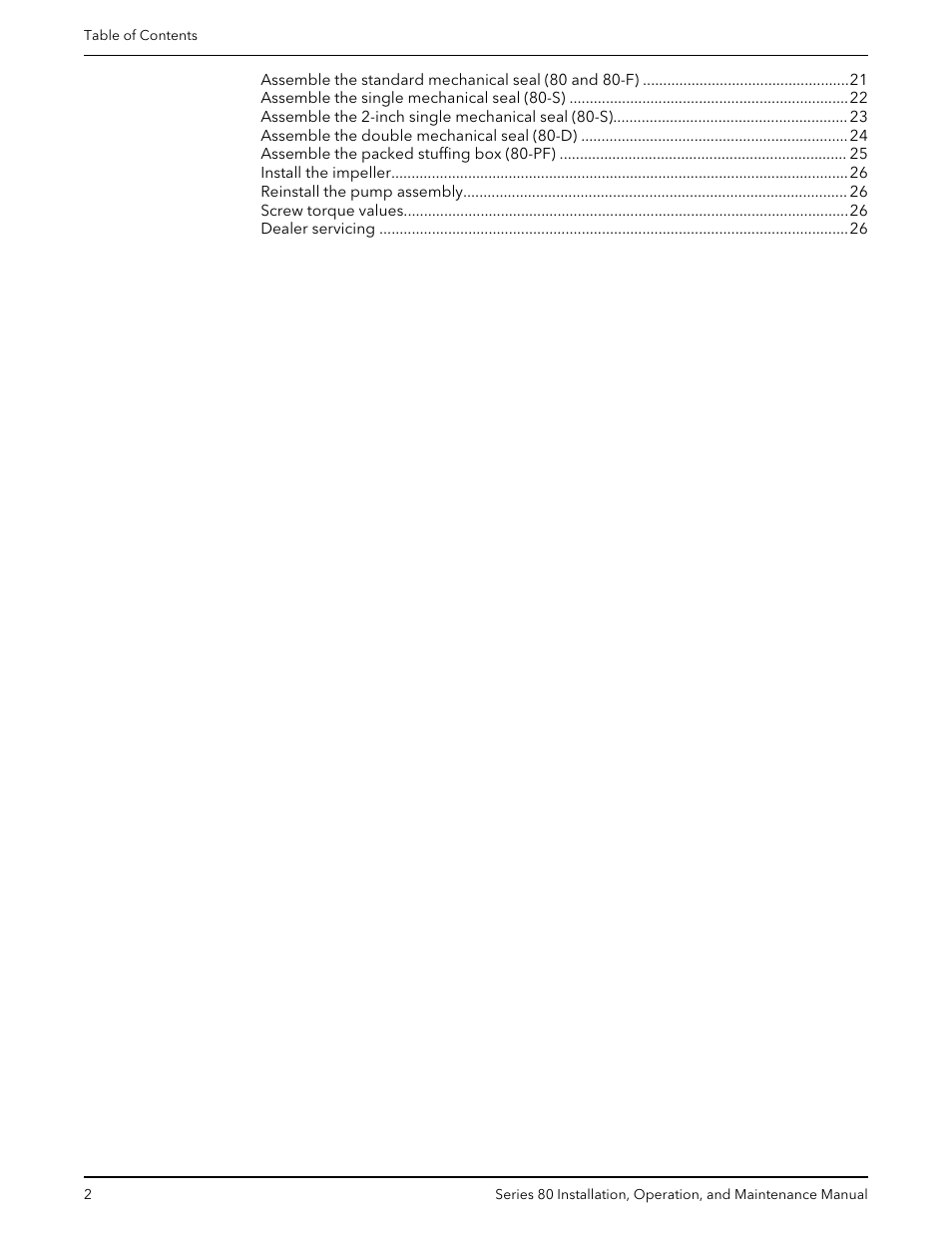Bell & Gossett P81629F Series 80 In-Line Mounted Centrifugal Pump User Manual | Page 4 / 32