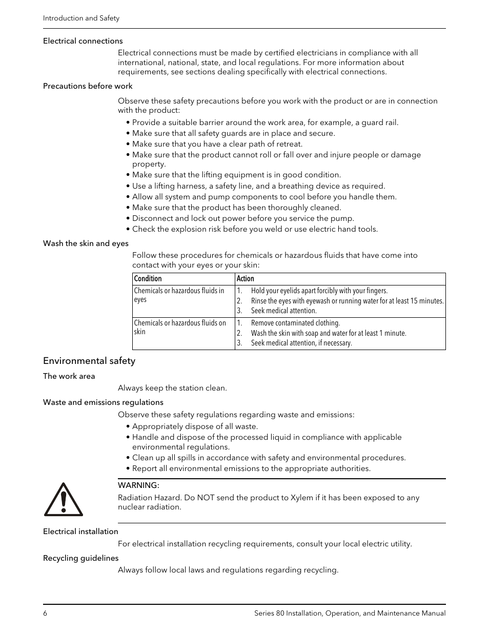 Environmental safety | Bell & Gossett P81629F Series 80 In-Line Mounted Centrifugal Pump User Manual | Page 8 / 32