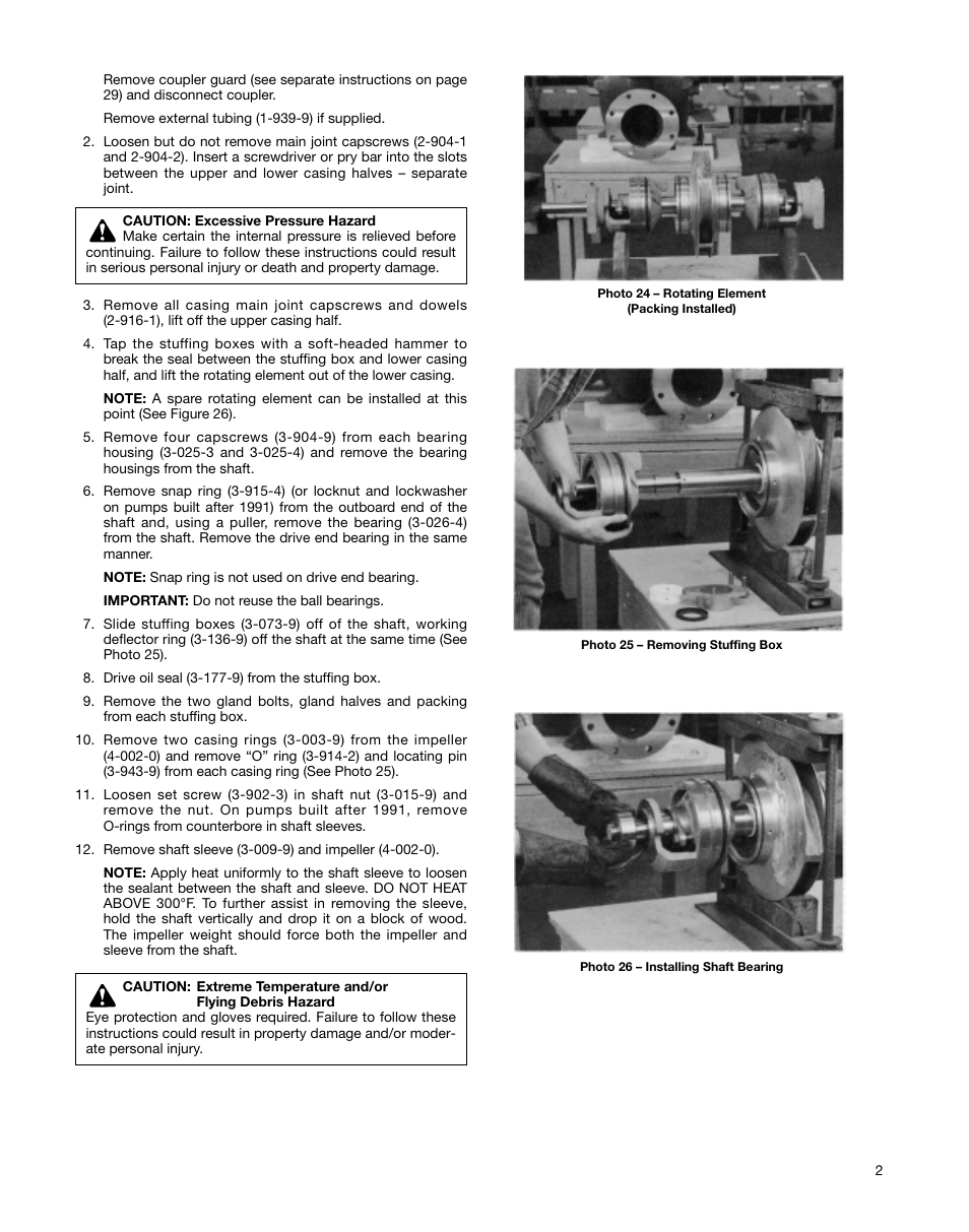 Xylem P81875F Series HSC and HSC-S Centrifugal Pump User Manual | Page 27 / 31