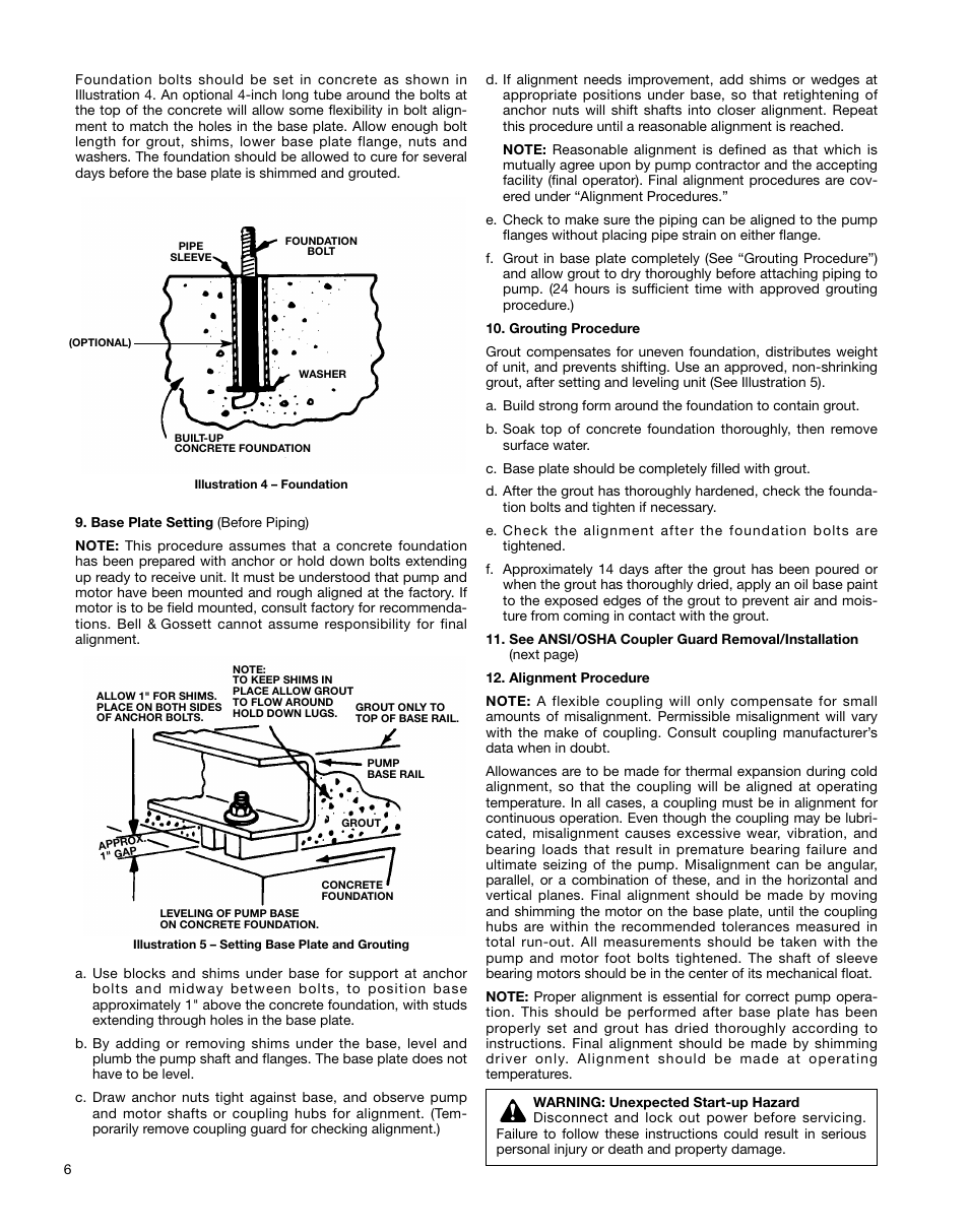 Xylem P81875F Series HSC and HSC-S Centrifugal Pump User Manual | Page 6 / 31