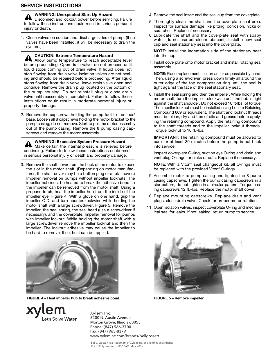 Bell & Gossett P85626C Series 3530 User Manual | Page 2 / 2