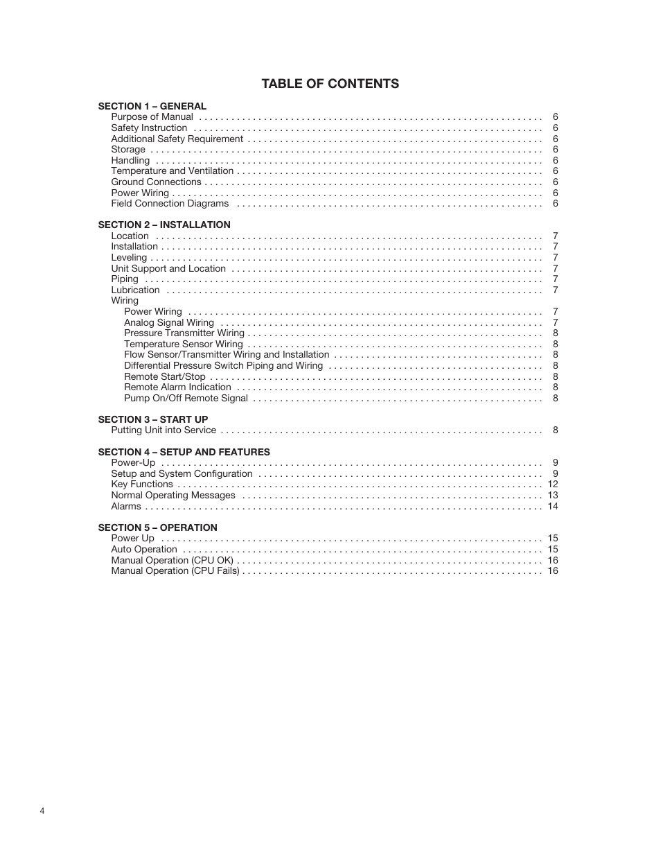 Bell & Gossett 70M Multiple Pump & Control Pressure Booster Systems User Manual | Page 4 / 28