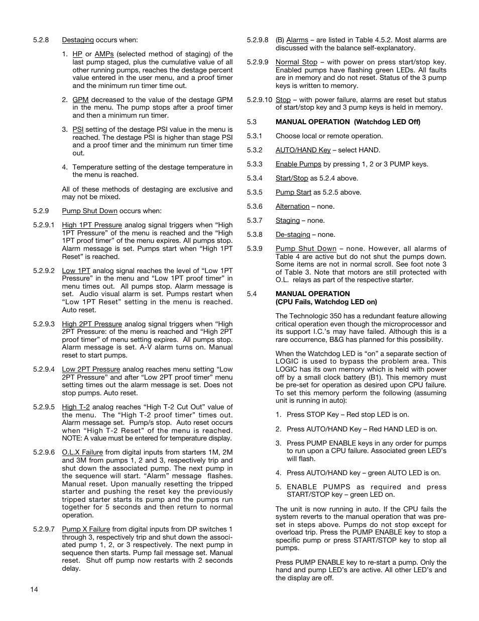 Bell & Gossett S12596B Technologic 350 Pump Controller User Manual | Page 14 / 24