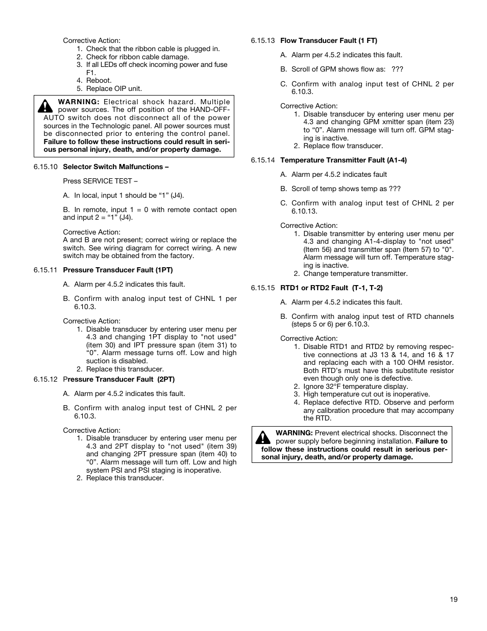 Bell & Gossett S12596B Technologic 350 Pump Controller User Manual | Page 19 / 24