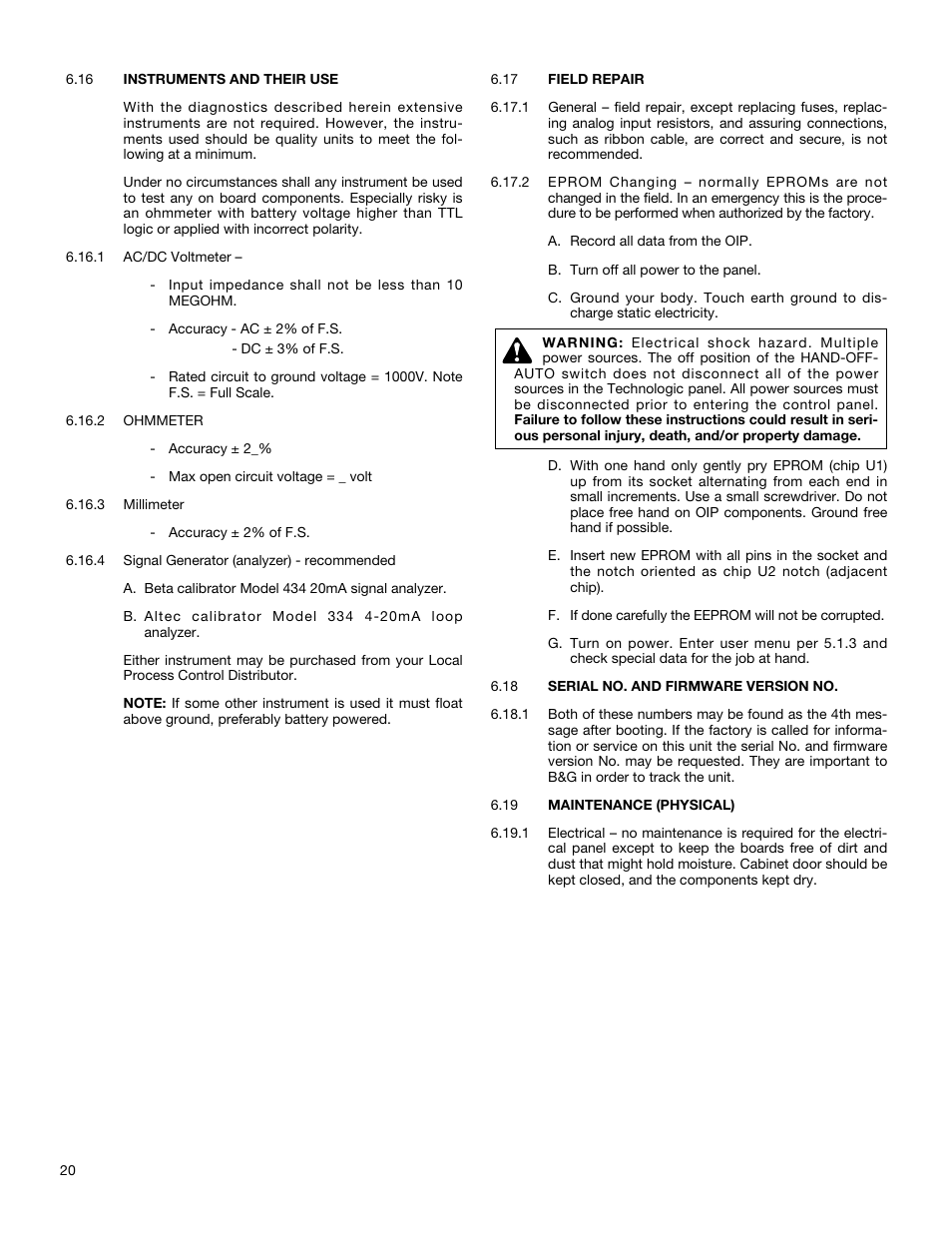 Bell & Gossett S12596B Technologic 350 Pump Controller User Manual | Page 20 / 24