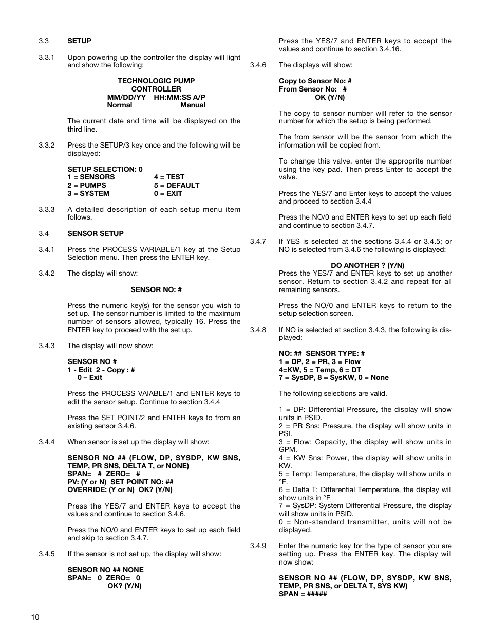 Bell & Gossett S13641B Technologic 5500 Series Pump Controller User Manual | Page 10 / 38
