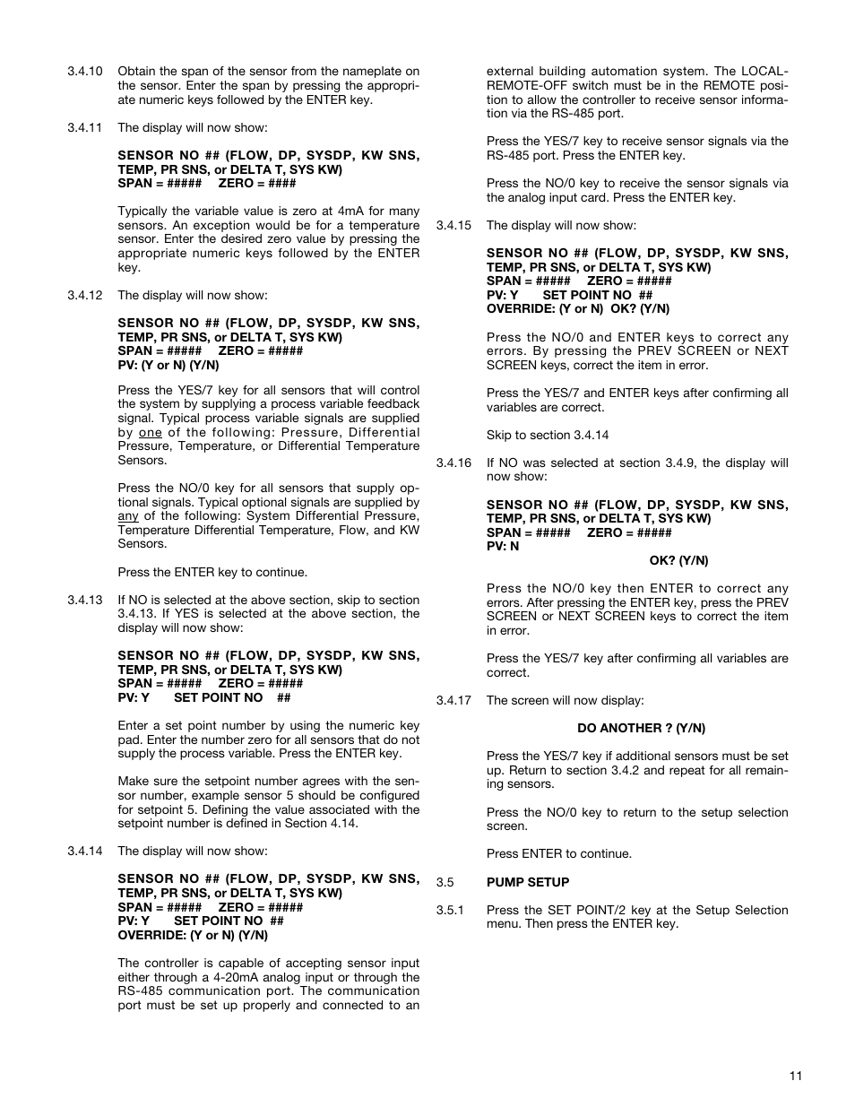 Bell & Gossett S13641B Technologic 5500 Series Pump Controller User Manual | Page 11 / 38