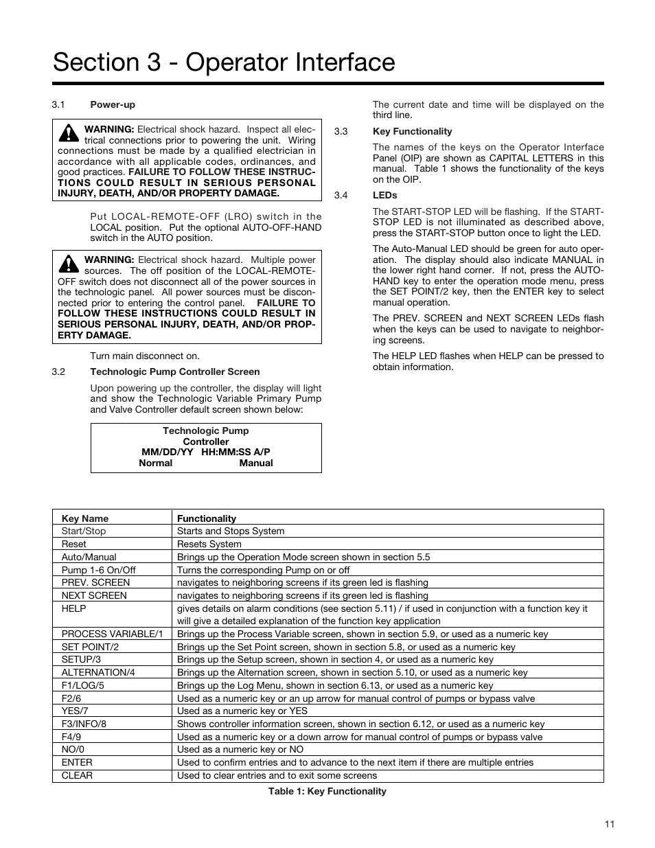 Bell & Gossett S14334B Technologic 5500 Series Variable Primary Pump and Valve Controller User Manual | Page 11 / 54