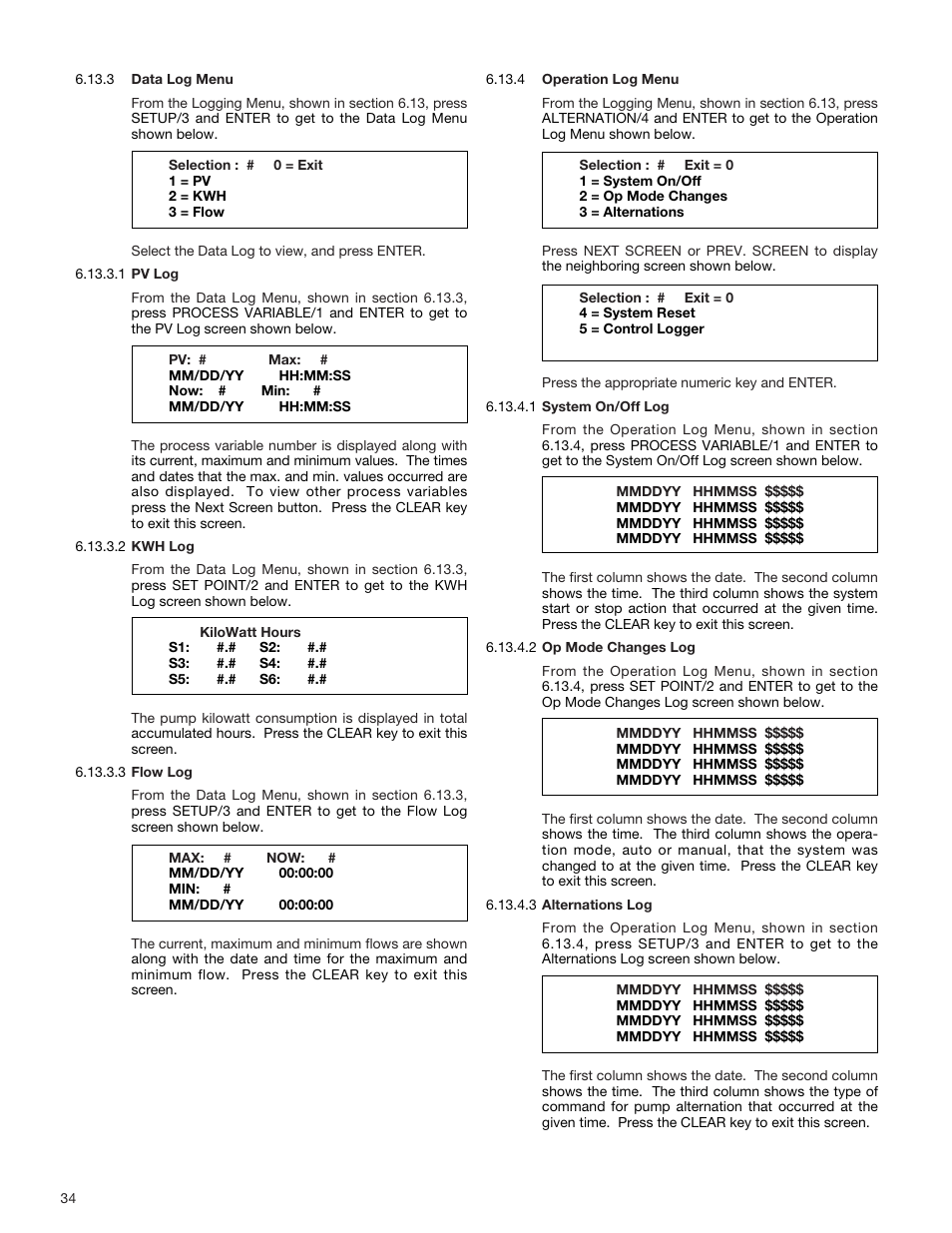 Bell & Gossett S14334B Technologic 5500 Series Variable Primary Pump and Valve Controller User Manual | Page 34 / 54