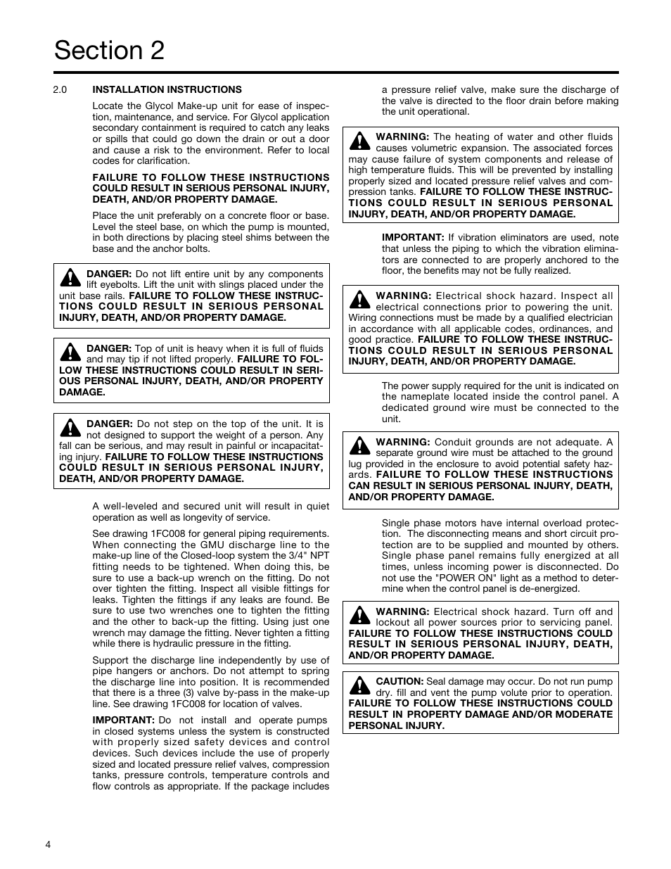 Bell & Gossett S14362C Glycol Make-up Unit User Manual | Page 4 / 10