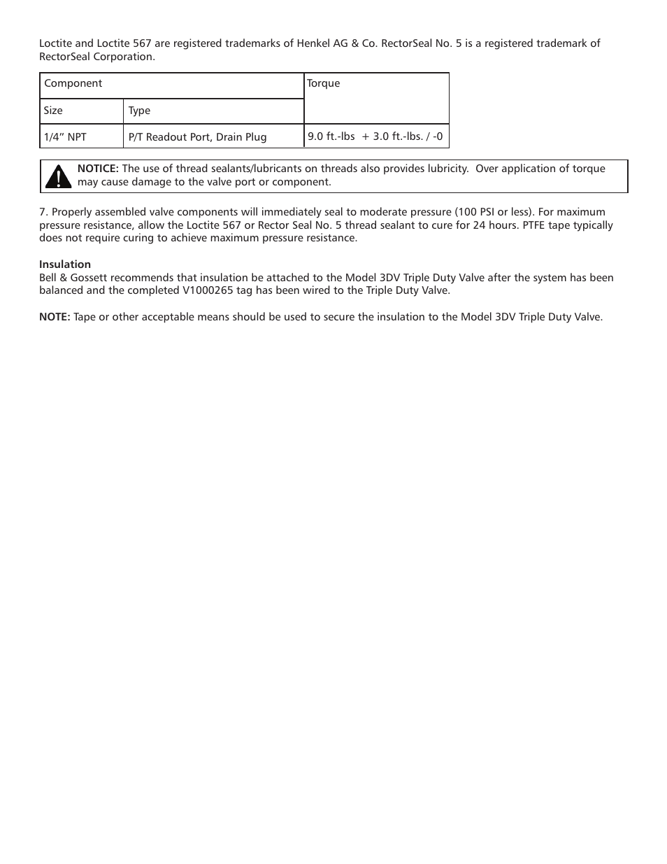 Bell & Gossett V1000188B Triple Duty Valve 3DV User Manual | Page 5 / 6