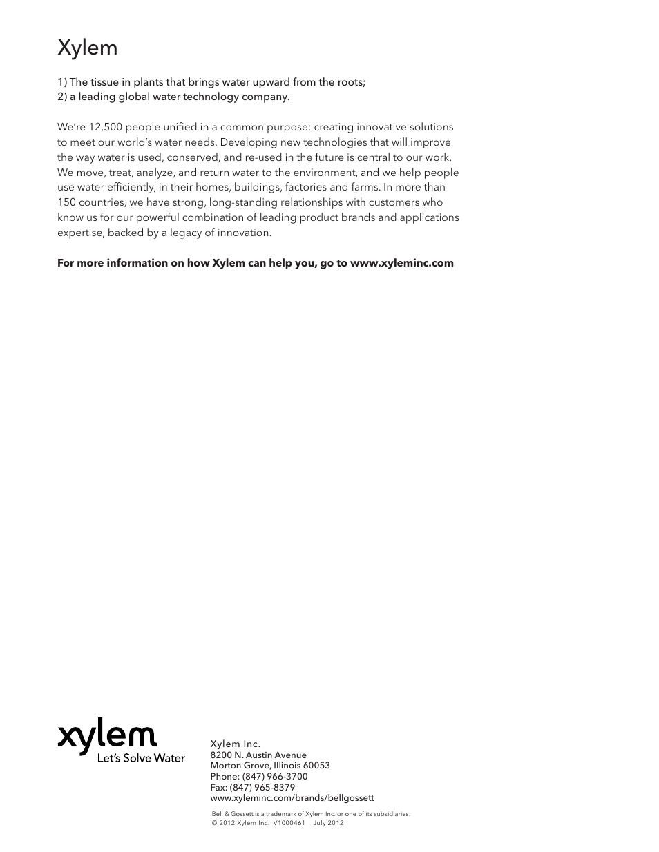 Xylem | Bell & Gossett V1000461 Snap Zone Valve – ½” to 1” User Manual | Page 4 / 4