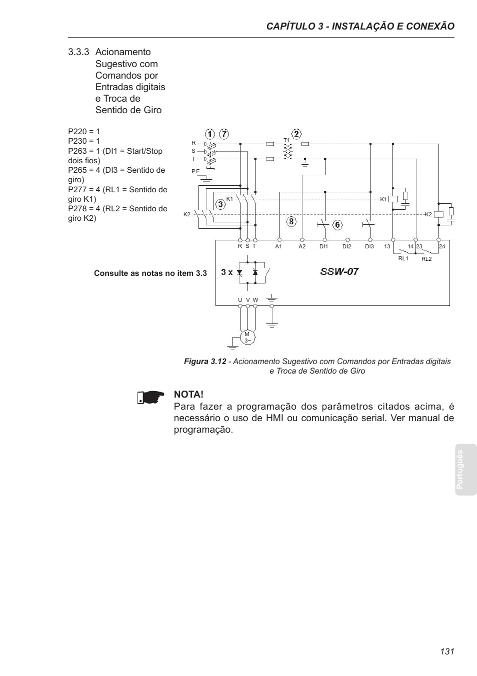 Capítulo 3 - instalação e conexão | Xylem SSW-07 Soft-Starter User Manual | Page 131 / 161