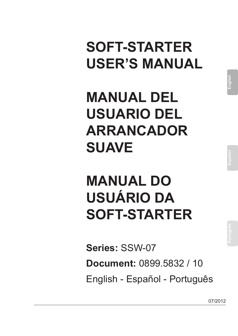 Xylem SSW-07 Soft-Starter User Manual | Page 2 / 161