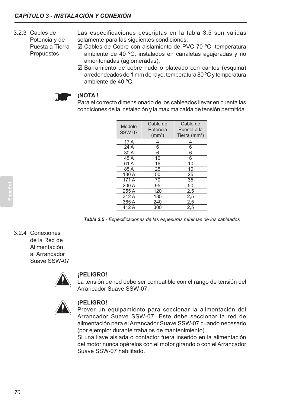 Xylem SSW-07 Soft-Starter User Manual | Page 71 / 161