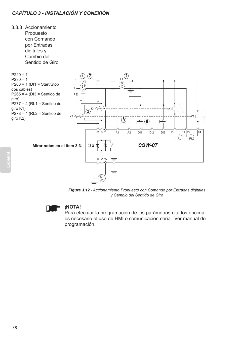 Capítulo 3 - instalación y conexión | Xylem SSW-07 Soft-Starter User Manual | Page 79 / 161