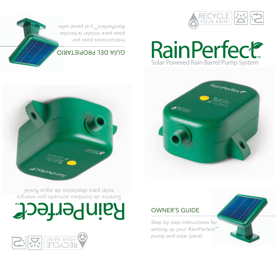 Xylem RainPerfect Solar Powered Rain Barrel Pump System User Manual | 7 pages