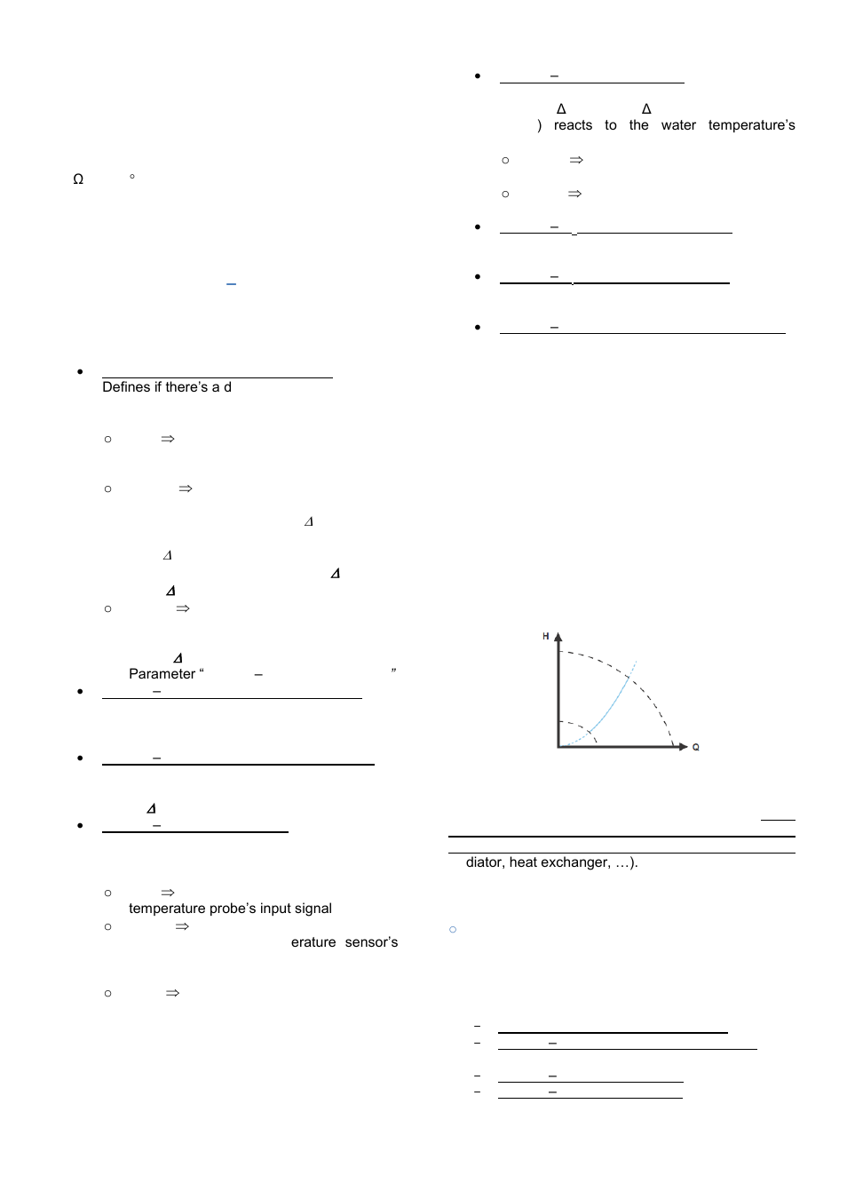 Ar. 6.1.2, 6 accessories, 1 external temperature sensor | 2 water temperature dependent control modes | Xylem ECOCIRC XL, XLplus Electronic drive User Manual | Page 15 / 25