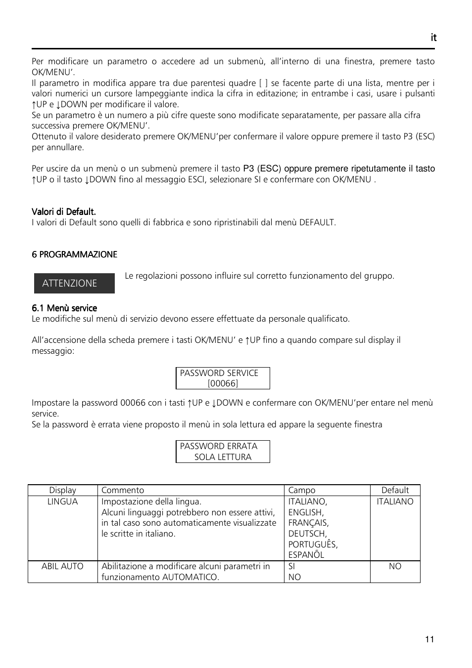 Xylem Fixed speed booster sets programming manual/Electronic control board SM30 User Manual | Page 11 / 168