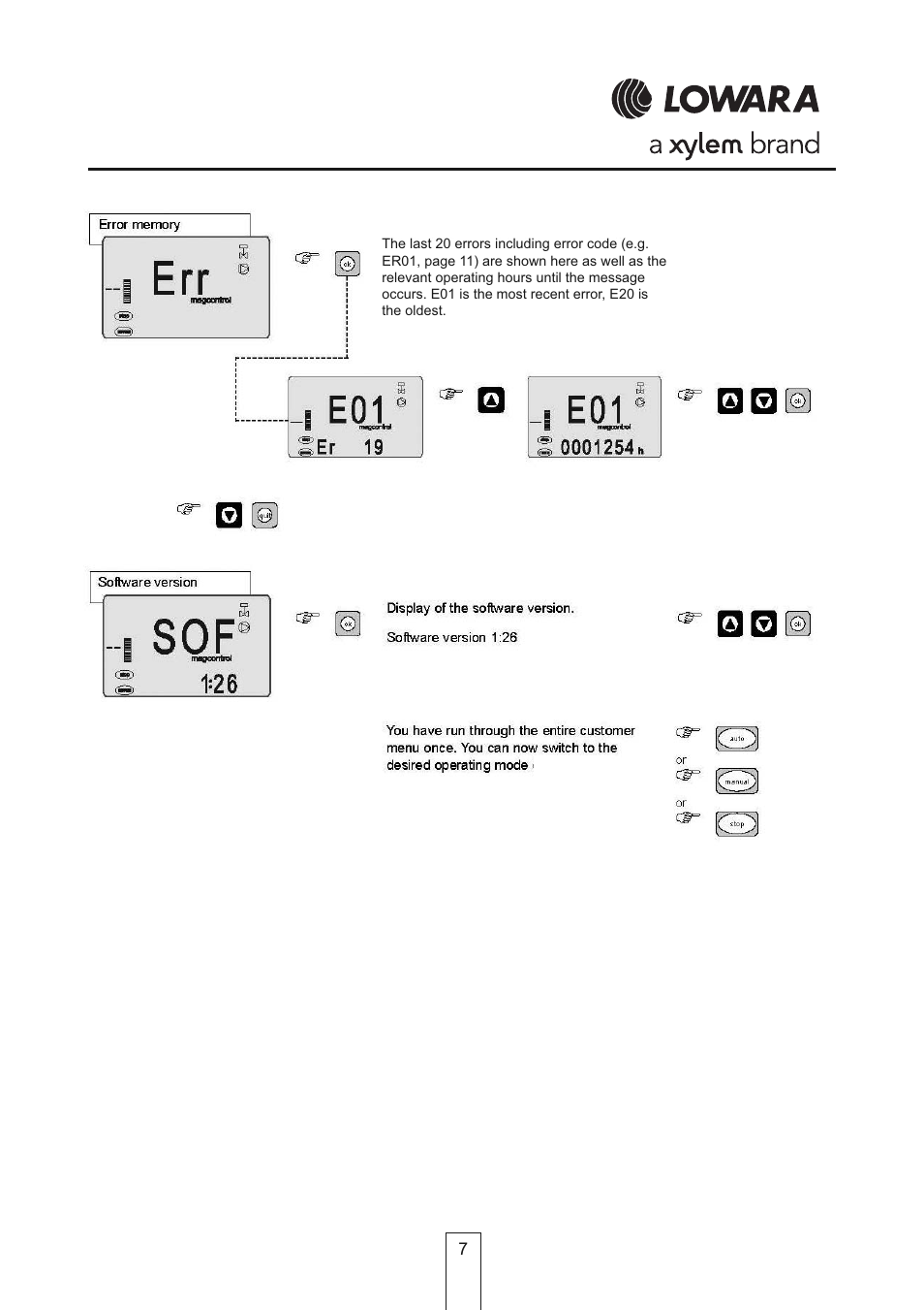 Xylem Lowara Servitec Degassing Unit OMI User Manual | Page 7 / 12