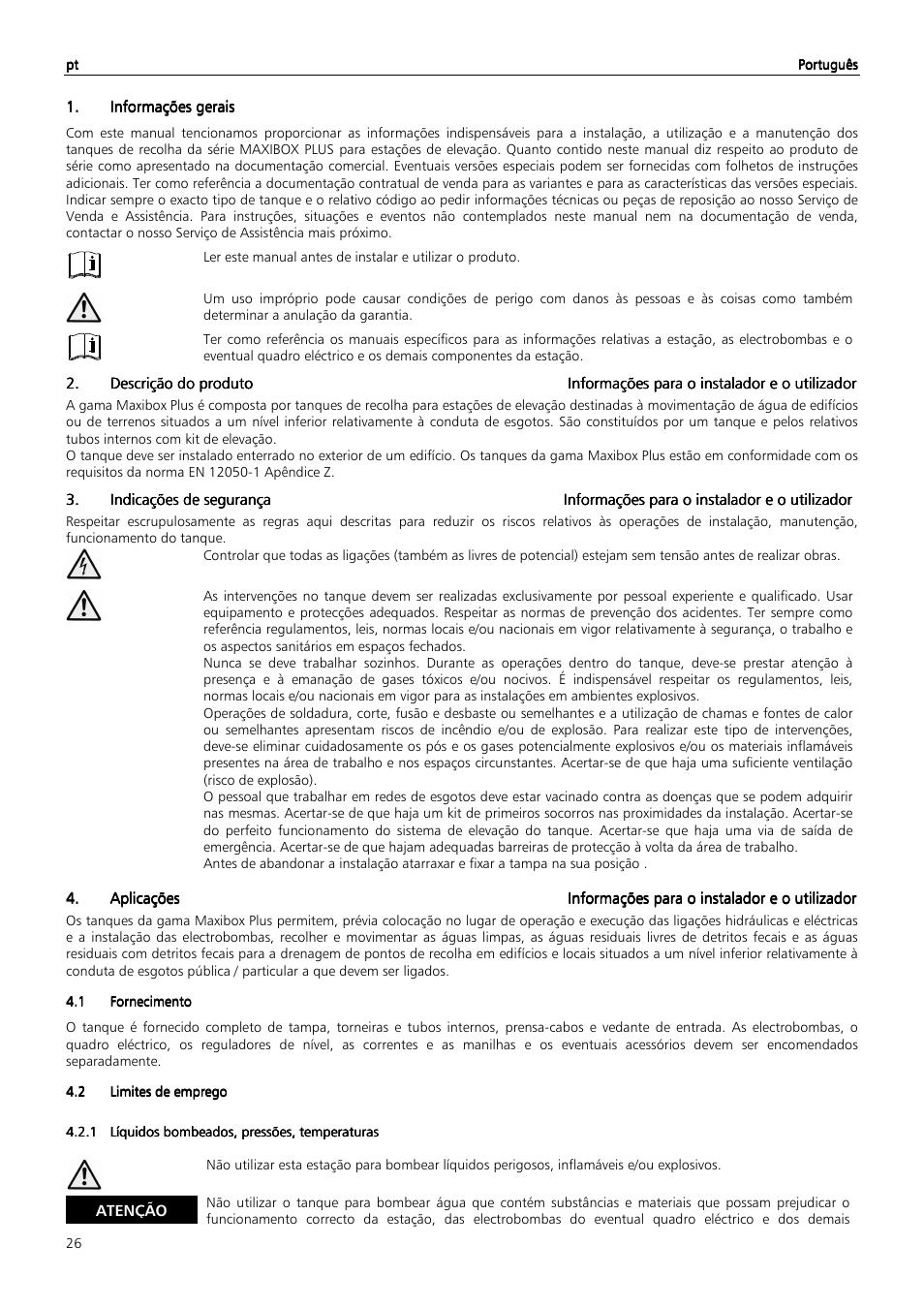 Xylem MAXIBOX PLUS User Manual | Page 26 / 100