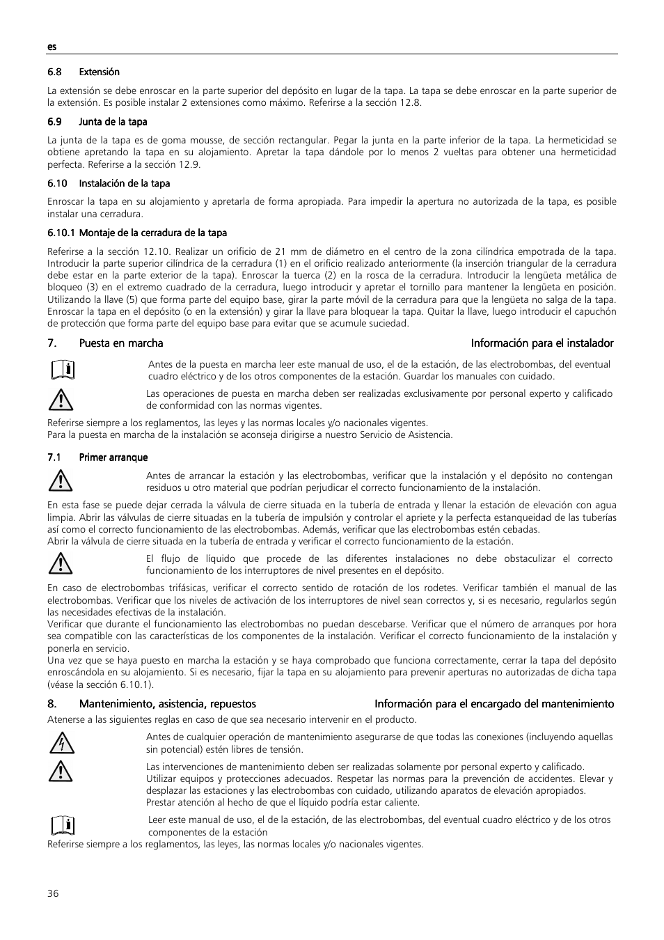Xylem MAXIBOX PLUS User Manual | Page 36 / 100