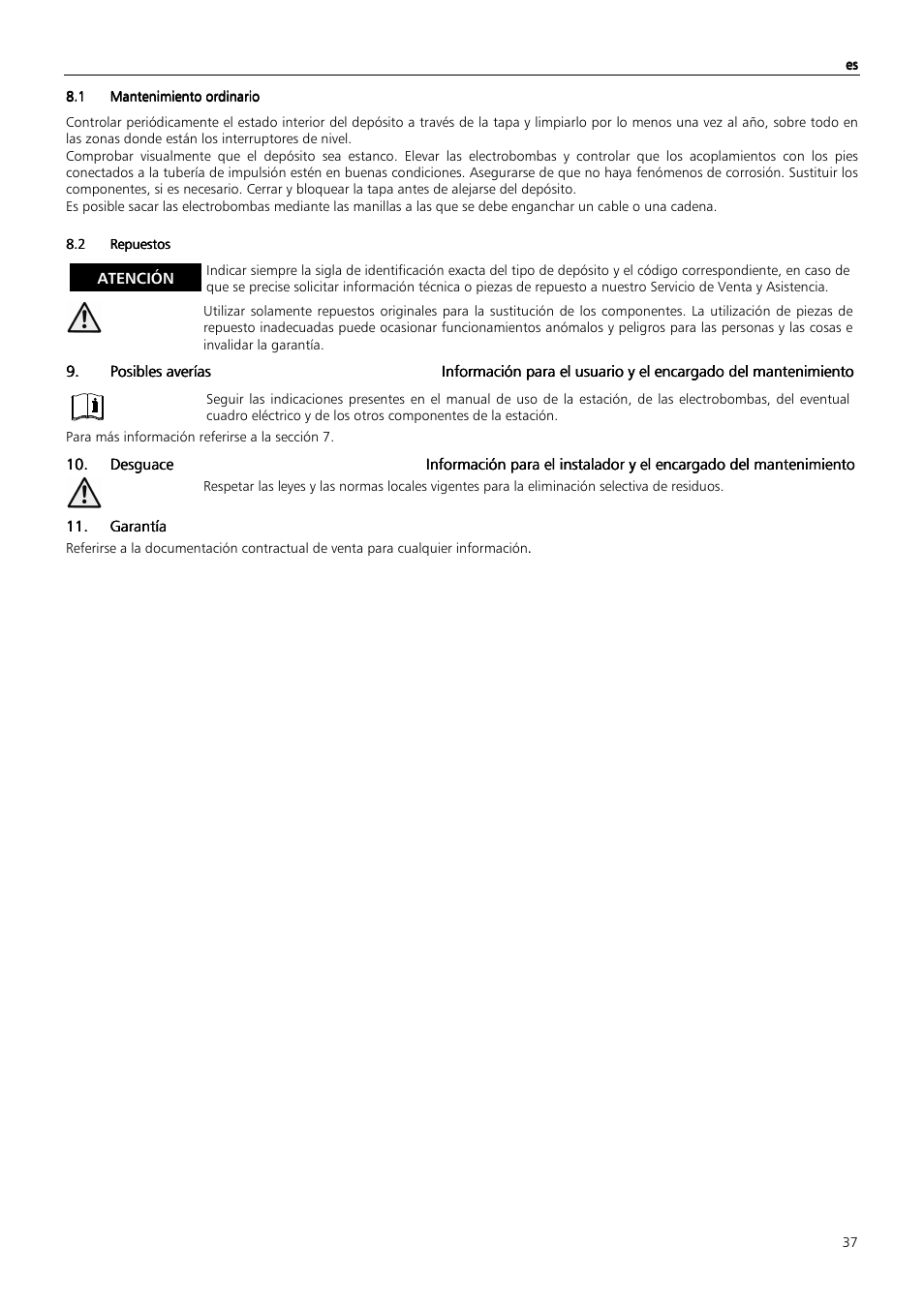 Xylem MAXIBOX PLUS User Manual | Page 37 / 100