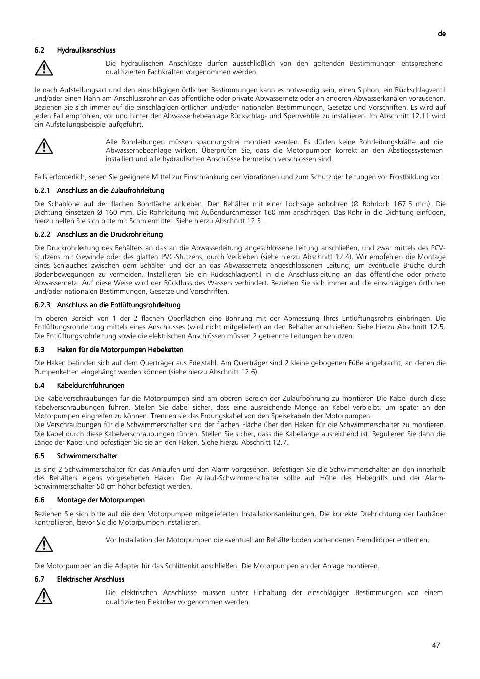 Xylem MAXIBOX PLUS User Manual | Page 47 / 100
