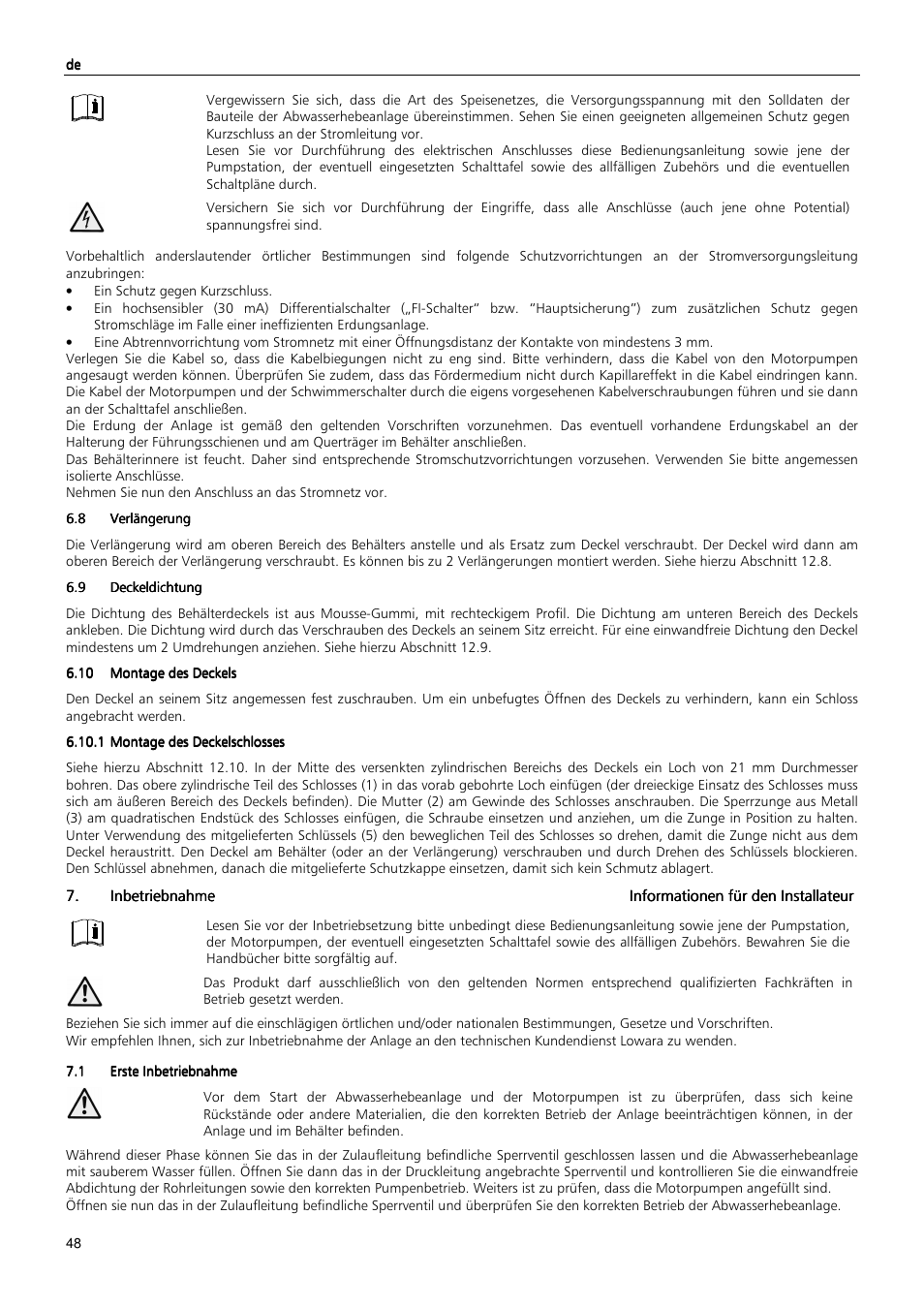 Xylem MAXIBOX PLUS User Manual | Page 48 / 100