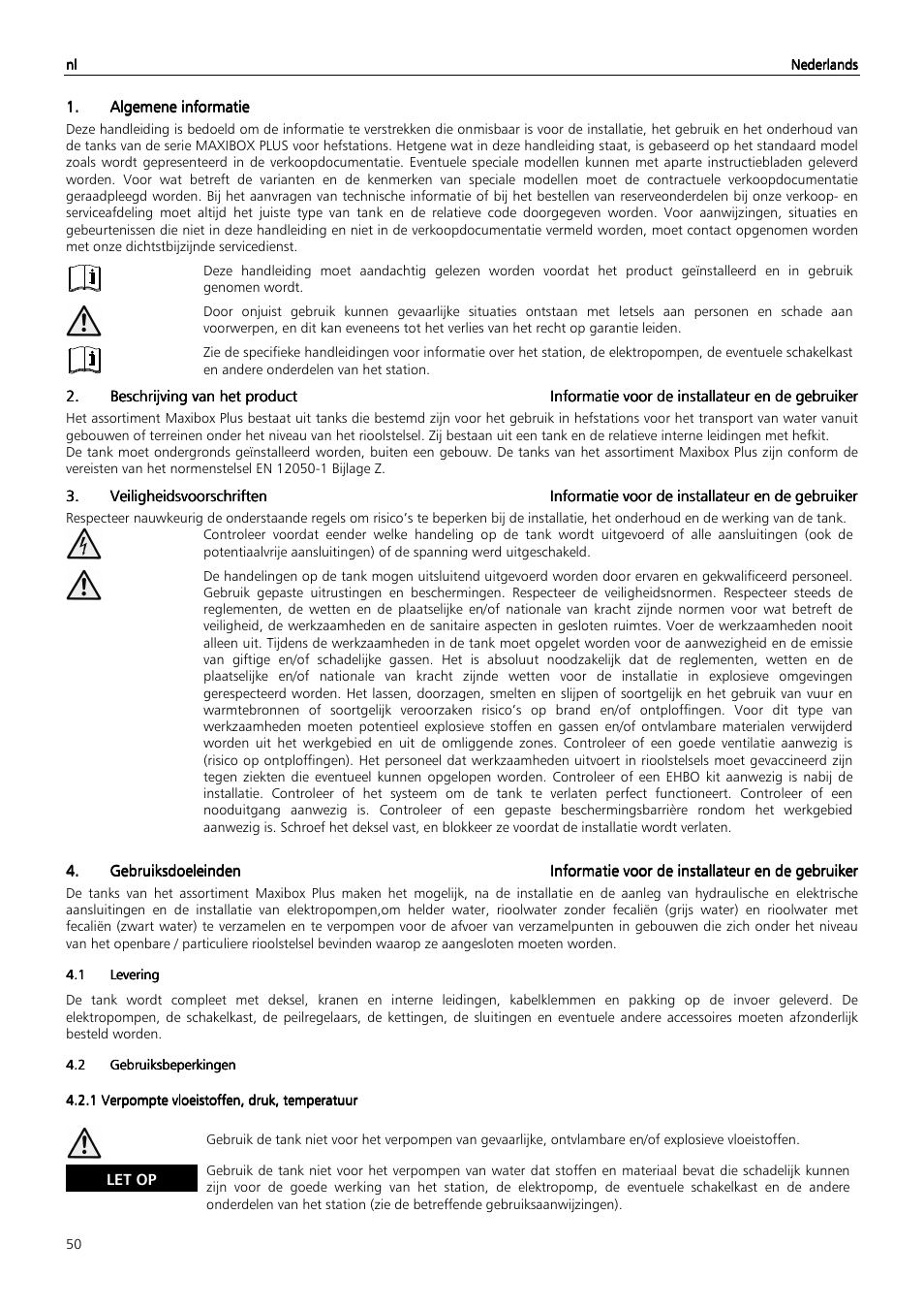 Xylem MAXIBOX PLUS User Manual | Page 50 / 100