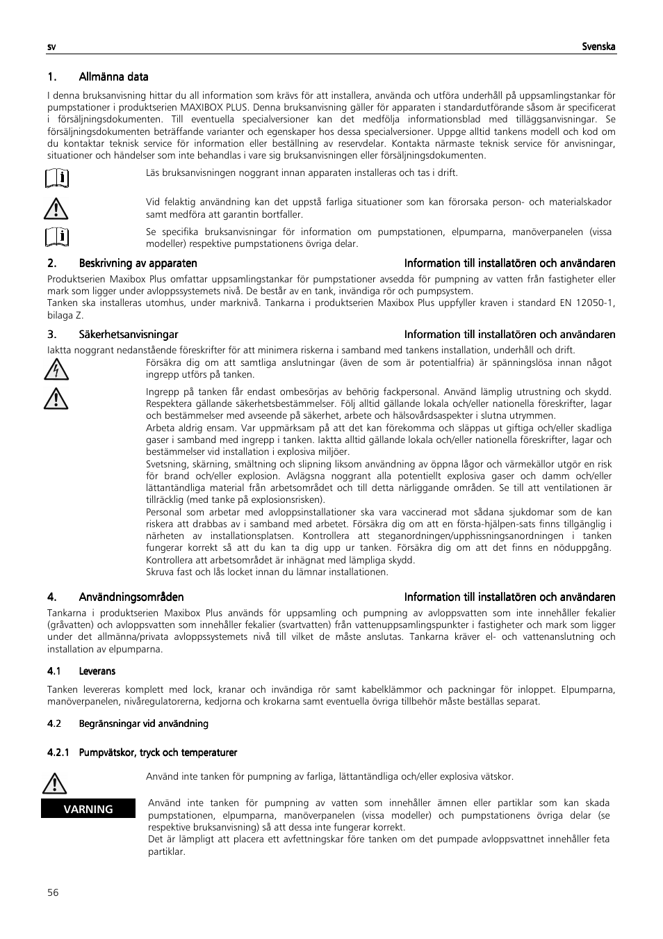 Xylem MAXIBOX PLUS User Manual | Page 56 / 100