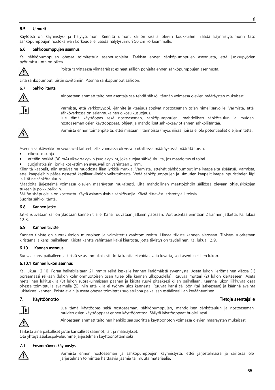 Xylem MAXIBOX PLUS User Manual | Page 65 / 100