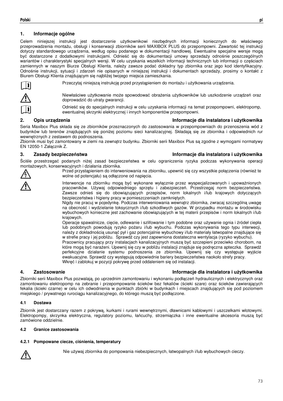 Xylem MAXIBOX PLUS User Manual | Page 73 / 100